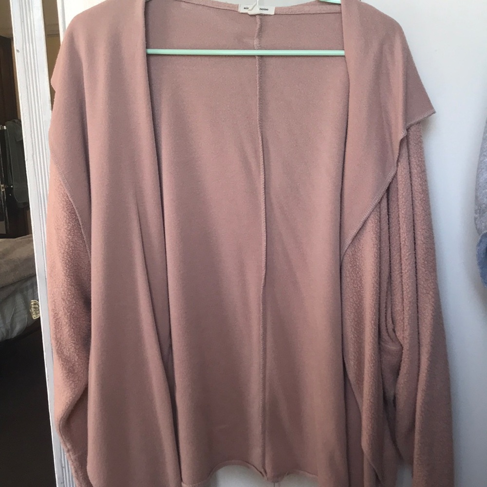 Urban Outfitters mauve hooded cardigan